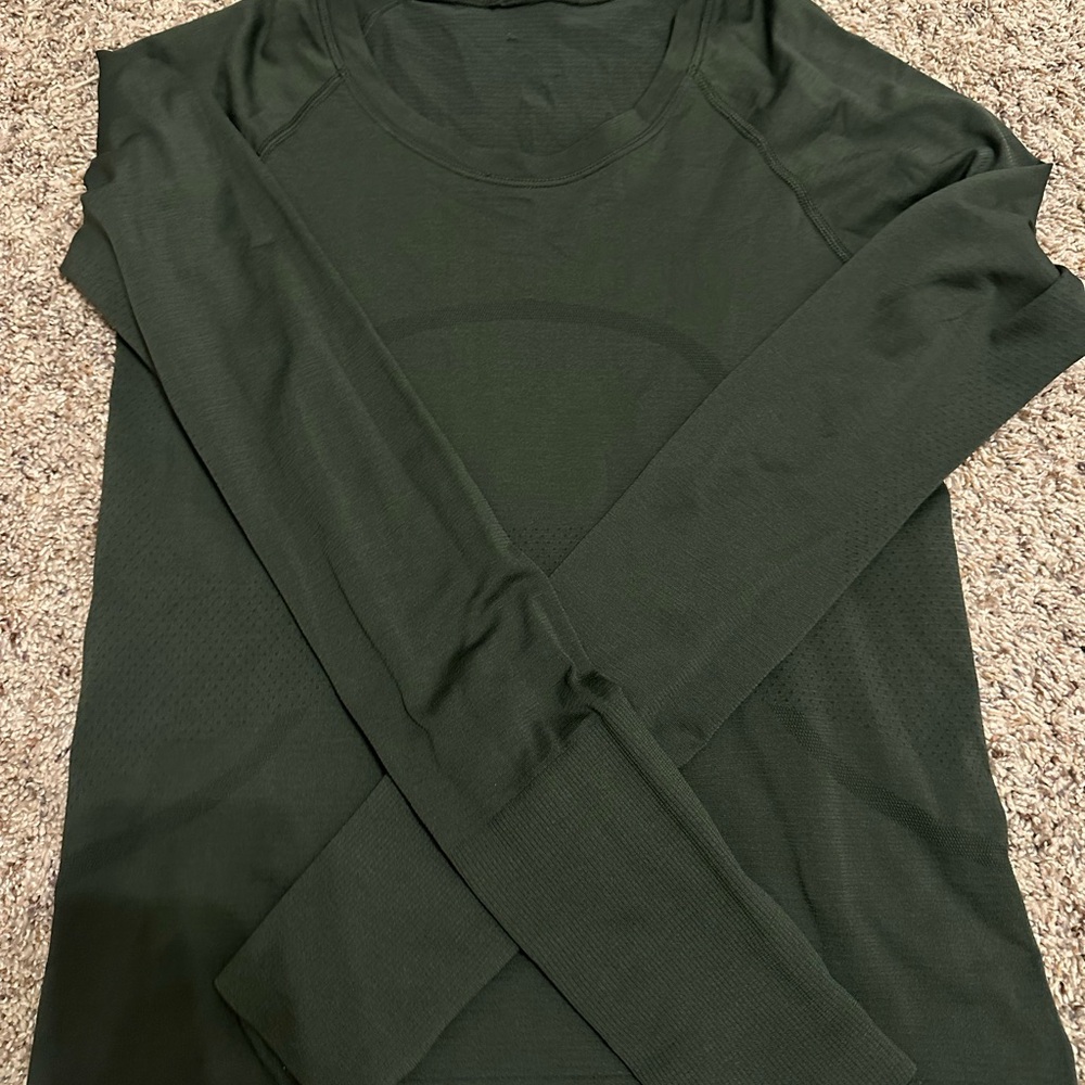 Women's Green Long Sleeve Top